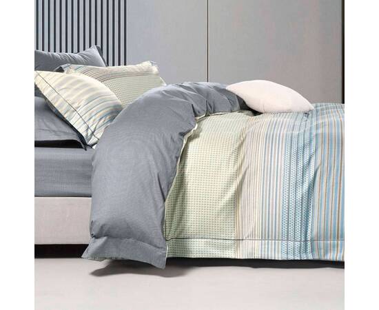 Постільна білизна L-002 сатин deluxe Tiare 175х210 Вілюта, Розмір: двоспальний 175х210, Основний колір: сірий, зображення 2