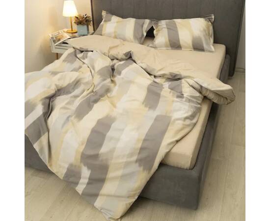 Постельное белье L-004 сатин deluxe Tiare 200х220 Вилюта, Размер: двуспальный евро 200х220, Основной цвет: бежевый, изображение 2