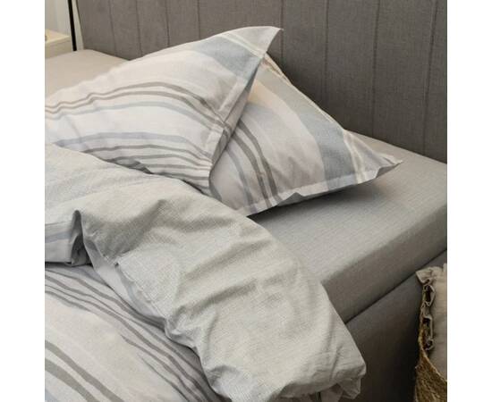 Постільна білизна L-006 сатин deluxe Tiare 2шт(143х210) Вілюта, Розмір: сімейний 2шт(145x210), Основний колір: сірий, зображення 3