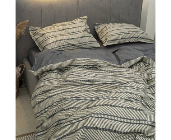 Постільна білизна L-011 сатин deluxe Tiare 175х210 Вілюта, Розмір: двоспальний 175х210, Основний колір: сірий, зображення 2