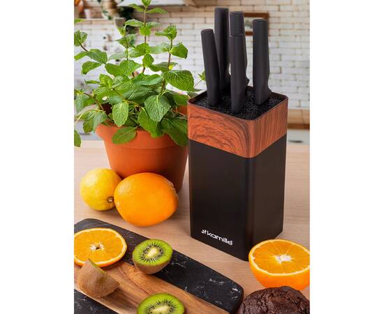 Набір ножів з підставкою 6 пр. Kamille (7615), зображення 2