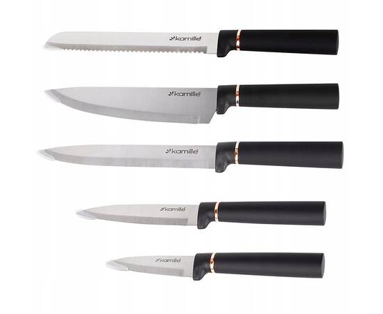 Набор ножей с подставкой 6 пр. Kamille (7625), изображение 3