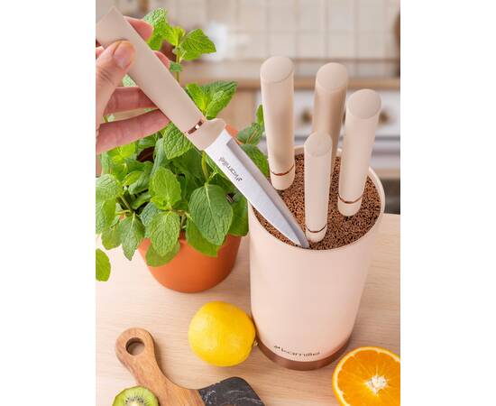 Набір ножів з підставкою 6 пр. Kamille (7630), зображення 5