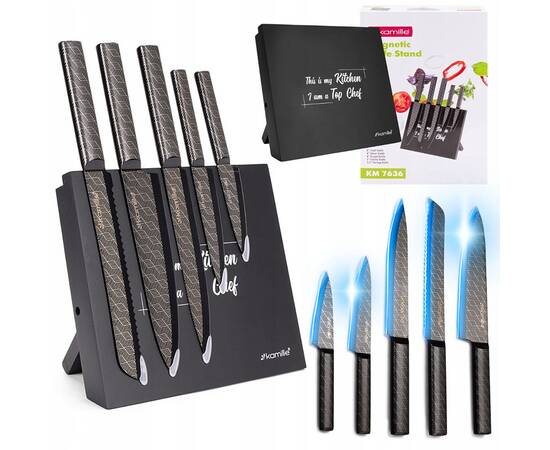 Набір ножів з підставкою 6 пр. Kamille (7636), зображення 4