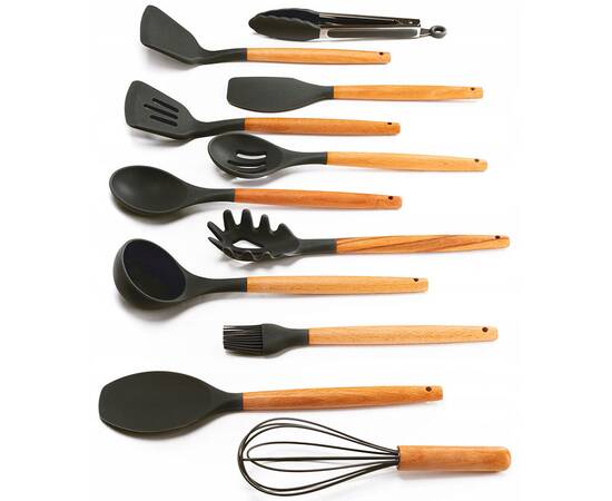 Набір кухонного приладдя з підставкою 12 пр. Kamille (5227), зображення 2