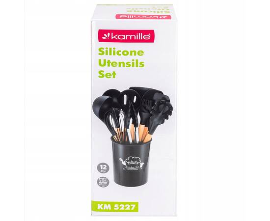 Набір кухонного приладдя з підставкою 12 пр. Kamille (5227), зображення 3