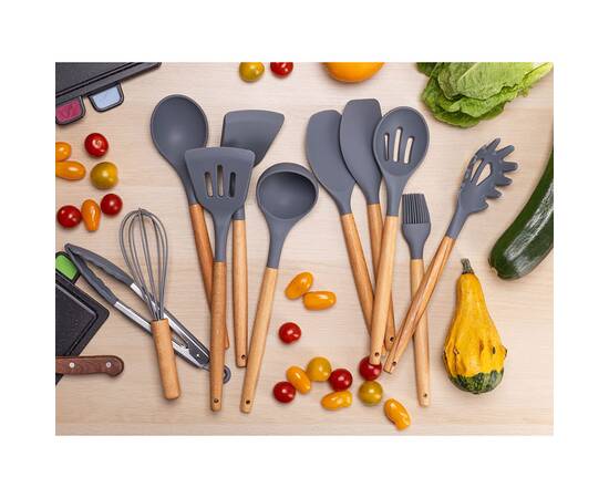 Набір кухонного приладдя з підставкою 12 пр. Kamille (5227), зображення 4