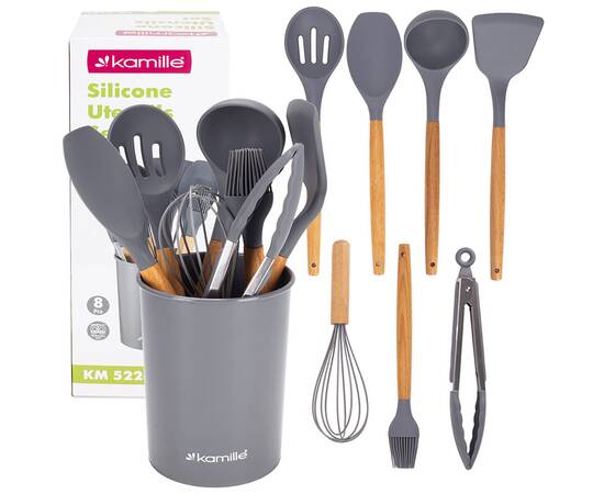 Набор кухонных принадлежностей с подставкой 8 пр. Kamille (5226), изображение 9