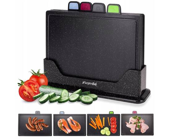 Набір пластикових дощок на підставці Kamille (5225), зображення 3