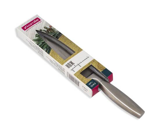 Нож универсальный из нержавеющей стали с полой ручкой (лезвие 12.5 см; рукоятка 11 см) Kamille (5143), изображение 2