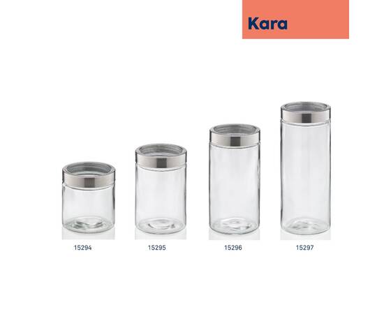 Ємність для зберігання сипучих KELA Kara, O 11см 2.1 л (15297), зображення 4