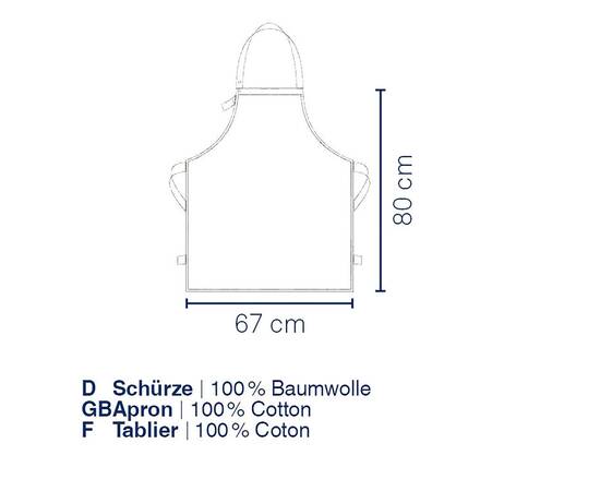 Фартух KELA Cora 80x67 см зелений в смужку (12815), зображення 3