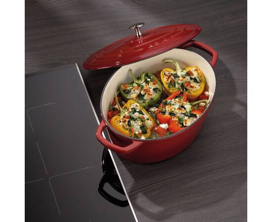 Гусятница чугунная с крышкой KELA Calido 29х23х11 см 4 л (12860) красная, изображение 2