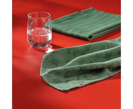 Кухонное полотенце KELA Cora 50x70 темно-зеленый в полоску (12821), изображение 2