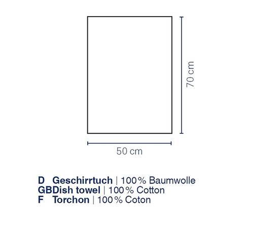 Кухонное полотенце KELA Cora 50x70 белое в зеленую полоску (12826), изображение 3