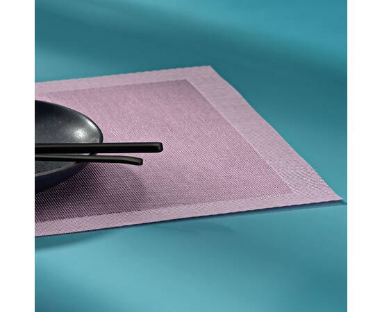 Килимок сервірувальний KELA Nica, світло-блакитний, 45х33 см (12828), Тип: сети та підтарільники, Основний колір: блакитний, Форма скатертини: прямокутна, Розмір: 45x33, зображення 2