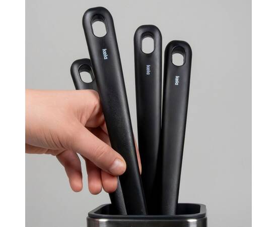 Ложка для сервировки KELA Apart, 34 см черная (12634), изображение 4