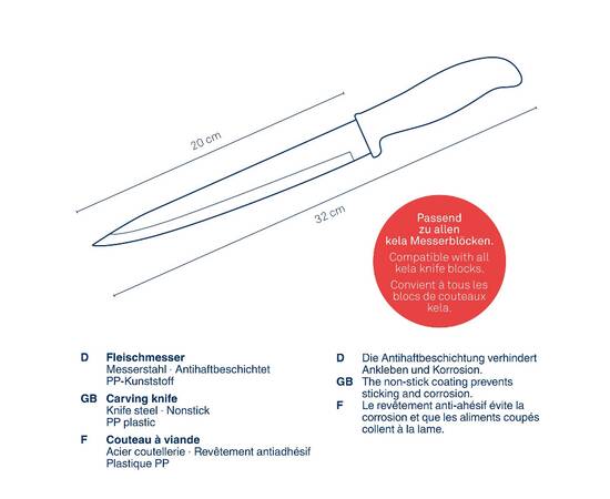 Нож для мяса KELA Acida, 20 см (11404), изображение 3