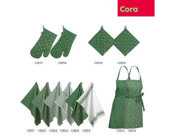 Прихватка KELA Cora 20x20 см зелена в смужку (12820), зображення 4