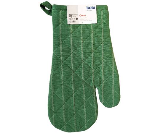 Прихватка-рукавиця KELA Cora 31x18 см темно-зелена в смужку (12818), зображення 5