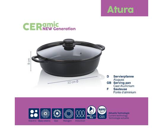 Сотейник с крышкой KELA Atura, 28 см 5 л (15167), изображение 3