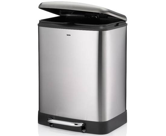 Відро для сміття KELA Davino з сріблястою педаллю 2х12 л, 2 відділи (10954), зображення 2