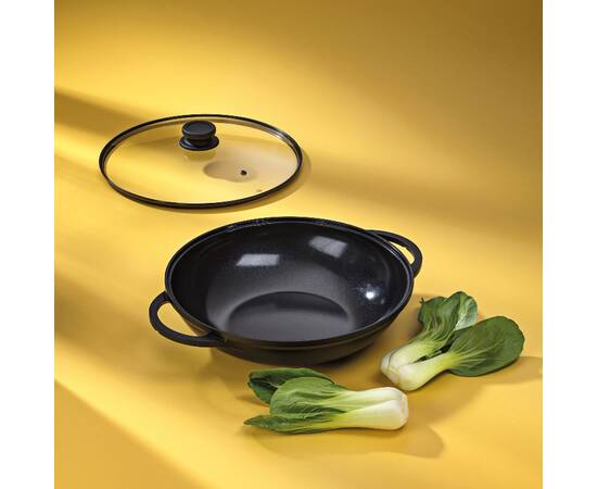 Вок із кришкою та двома ручками KELA Atura, 32 см 4 л (15174), зображення 2