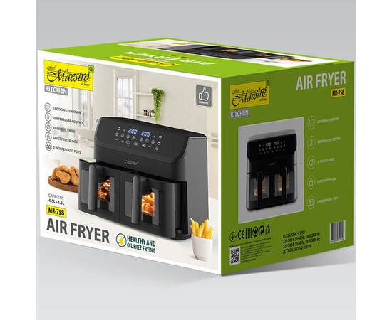 Аерофритюрниця 2 чаші Maestro 2000 Вт (MR758), зображення 4