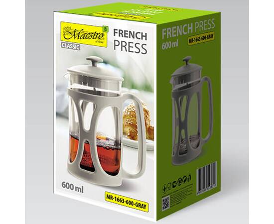 Заварник Maestro кофе/чай (0,6л) (MR1663-600-GRAY), изображение 4