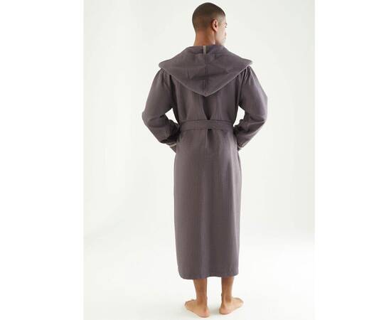 Халат чоловічий вафельний NUSA ns 24680 a. kahve (2xl), Колір: коричневий, Розмір: 2XL, зображення 2