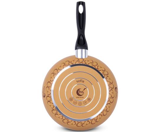 Сковорода TVS Sofia 28 см жовта, зображення 2