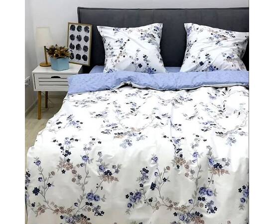 Постельное белье 24293 ранфорс 200х220 Вилюта, Размер: двуспальный евро 200х220, Основной цвет: голубой, изображение 2