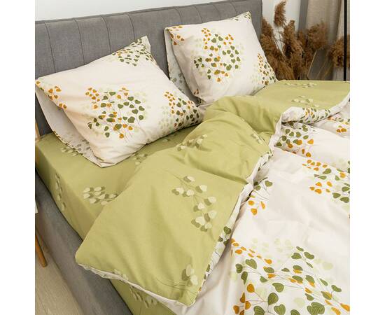 Постельное белье 24294 ранфорс 143х210 Вилюта, Размер: полуторный 145х210, Основной цвет: зеленый, изображение 2
