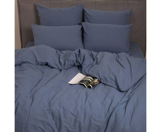 Постельное белье 41 Tiare Wash 143х210 вареный хлопок Вилюта, Размер: полуторный 145х210, Основной цвет: синий, изображение 2