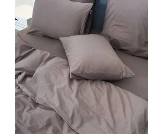 Постільна білизна 70 Tiare Wash 175х210 варена бавовна Вілюта, Розмір: двоспальний 175х210, Основний колір: коричневий, зображення 2