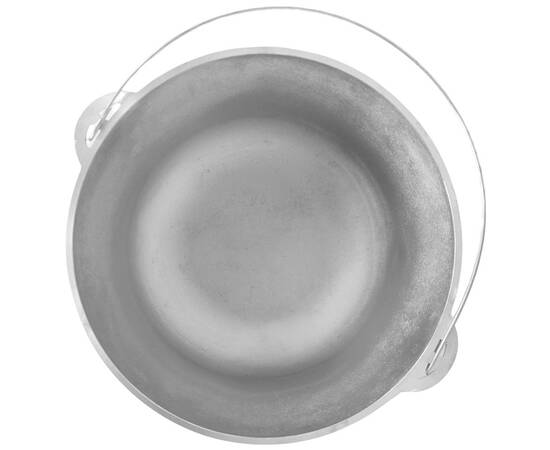 Казан алюминиевый с дужкой и крышкой 15л Турист Brizoll (12-015-1), Объем казана: 15 л, Наличие крышки: с алюминиевой крышкой, изображение 3