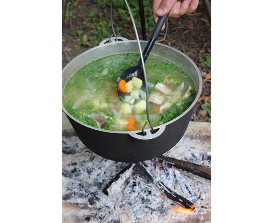 Казан алюминиевый с дужкой и крышкой 15л Турист Brizoll (12-015-1), Объем казана: 15 л, Наличие крышки: с алюминиевой крышкой, изображение 5