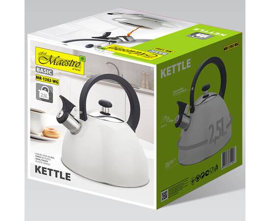 Чайник Basic 2,5 л Maestro (MR1302-WG), изображение 4