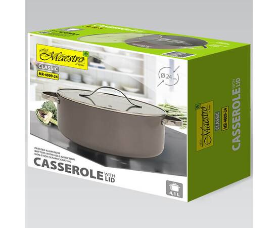 Каструля з кришкою 4,12 л Maestro Ceramic (MR4009-24), зображення 5