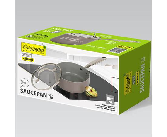 Ківш з кришкою 1,9 л Maestro Ceramic (MR4009-18S), зображення 4