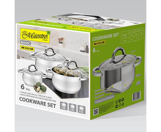 Набор посуды Maestro 6 пр. (MR3522-6M), изображение 4