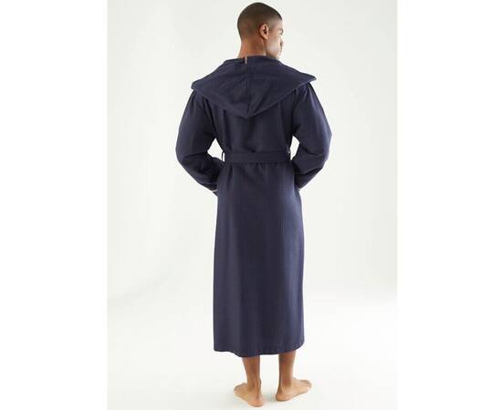 Халат мужской вафельный NUSA ns 24680 lacivert (l/xl), Цвет: синий, Размер: L/XL, изображение 2