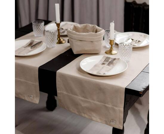 Дорожка 40х140 RINO Бежевий Прованс (038536), Тип: дорожки (раннеры), Цвет: бежевый, Форма скатерти: прямоугольная, Размер: 40x140, изображение 3