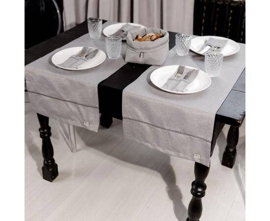 Дорожка 40х140 RINO серый Прованс (037146), Тип: дорожки (раннеры), Цвет: серый, Форма скатерти: прямоугольная, Размер: 40x140, изображение 3