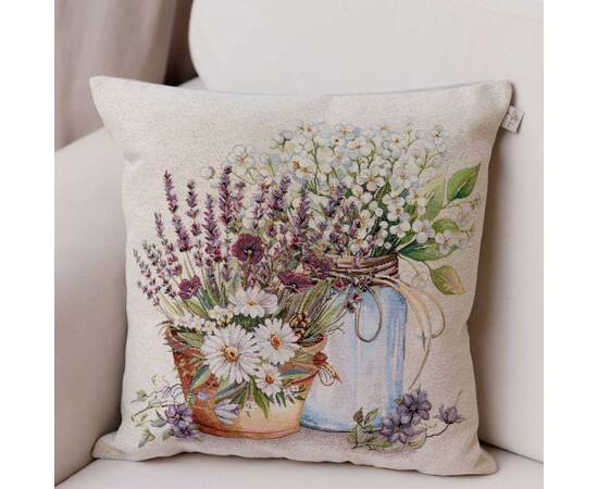 Наволочка декоративна 45х45 Квіти в склянці Provence Прованс (039164), зображення 4