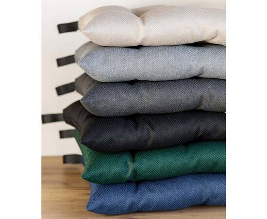 Подушка на стілець 40х40 LEON чорна на липучках Прованс (038419), Колір: чорний, Розмір: 40x40, зображення 4