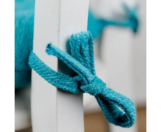 Подушка на стілець CHENILLA бірюзова D-40 Прованс (039032), Колір: бірюзовий, Розмір: Ø 40, зображення 2