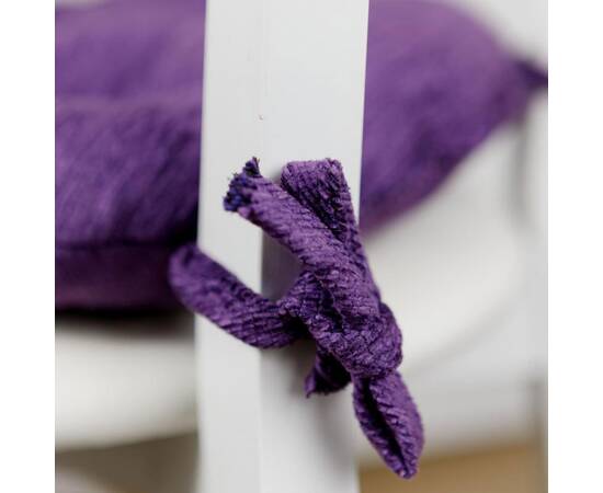 Подушка на стілець CHENILLA фіолетова D-40 Прованс (039030), Колір: фіолетовий, Розмір: Ø 40, зображення 2