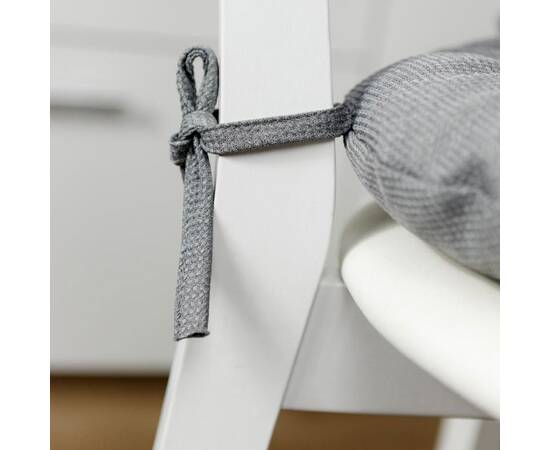 Подушка на стул D-40 LEON серая Прованс (038929), Цвет: серый, Размер: Ø 40, изображение 2