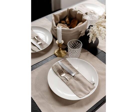 Салфетка 35х45 RINO Бежева Прованс (038540), Тип: салфетки, Цвет: бежевый, Форма скатерти: прямоугольная, Размер: 35x45, изображение 3